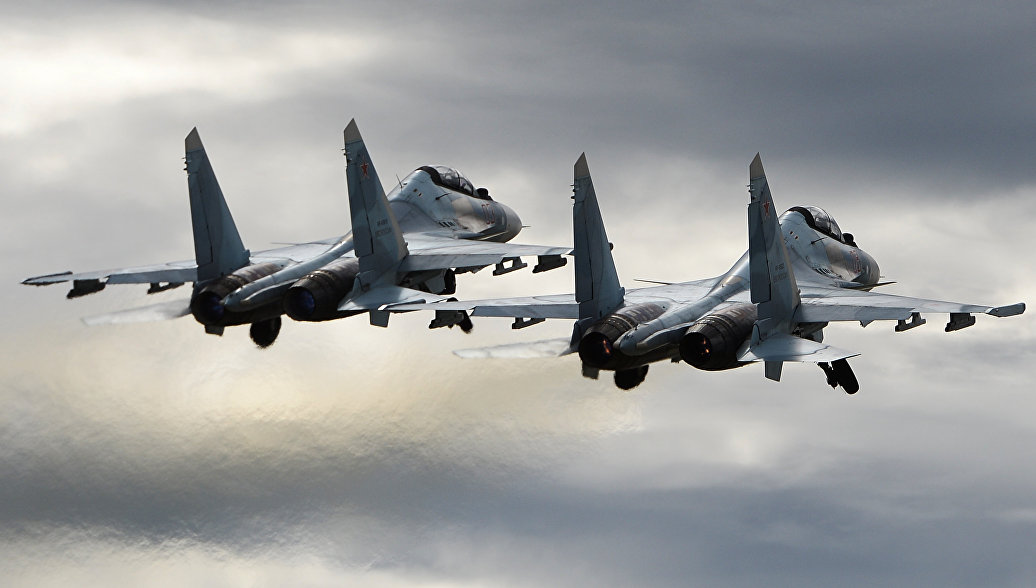 Минобороны сообщило подробности сближения Су-30 и F-15 над Балтикой