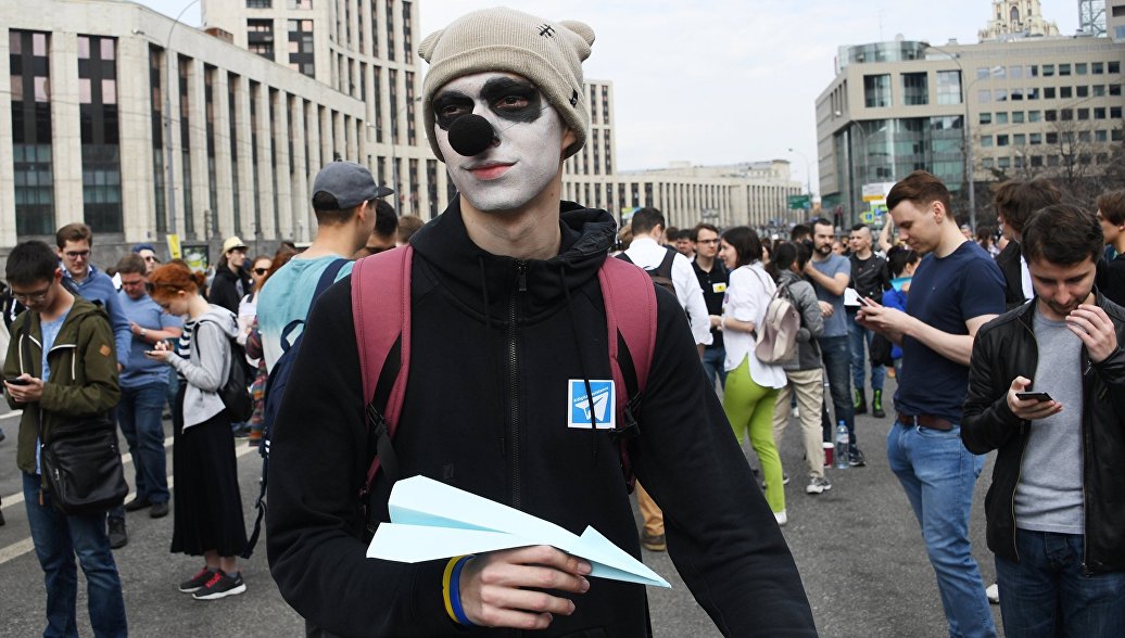 Митинг в поддержку Telegram в Москве собрал 7,5 тысячи человек