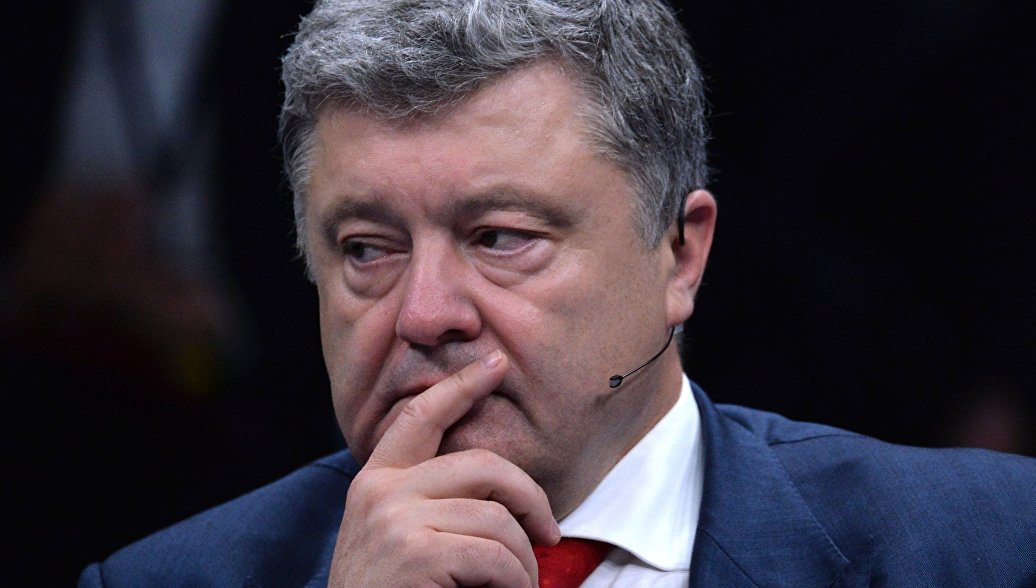 МИД показал видео выступления Порошенко перед пустым залом