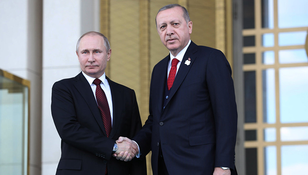Путин и Эрдоган договорились о встрече на саммите БРИКС, сообщил источник